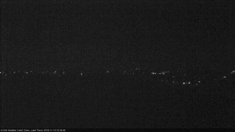 Lake Travis webcam, November 13, 2016 9:50 PM CT