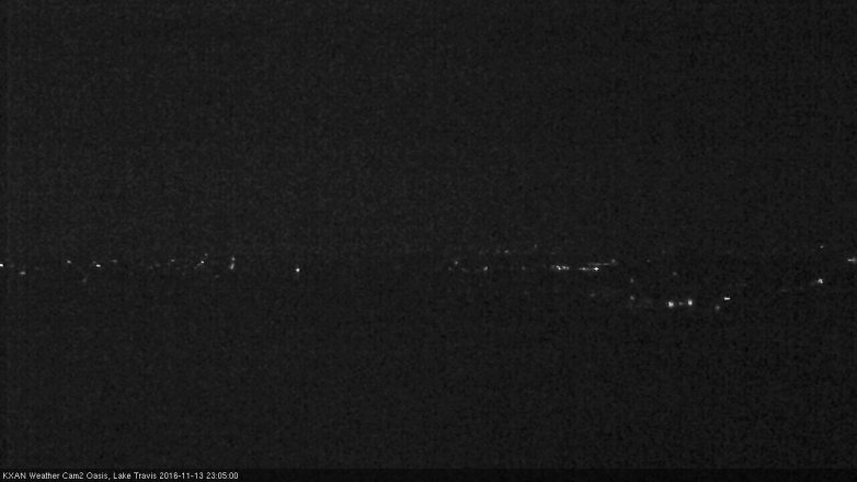 Lake Travis webcam, November 13, 2016 10:15 PM CT