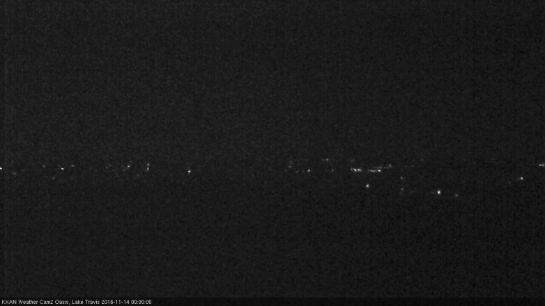 Lake Travis webcam, November 13, 2016 11:10 PM CT
