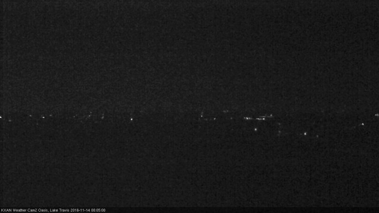 Lake Travis webcam, November 13, 2016 11:35 PM CT