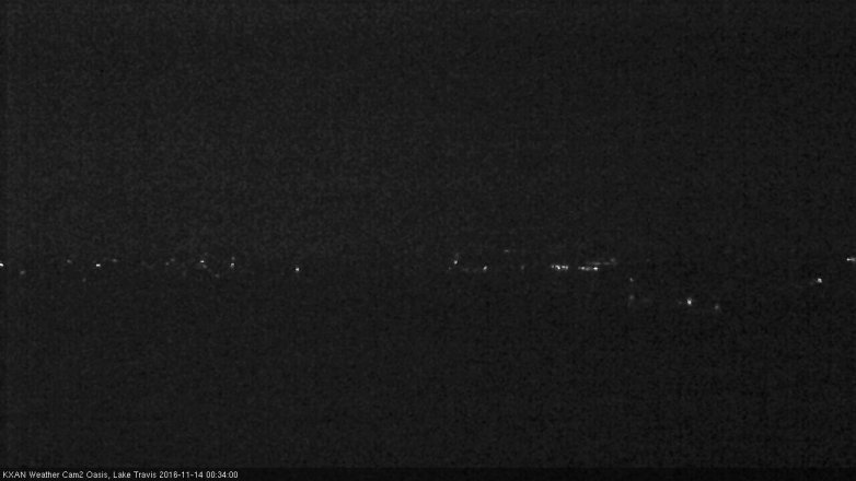Lake Travis webcam, November 13, 2016 11:45 PM CT