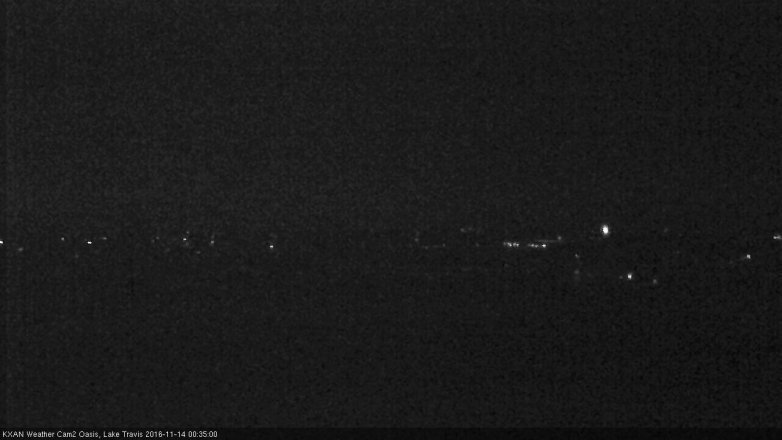 Lake Travis webcam, November 13, 2016 11:50 PM CT