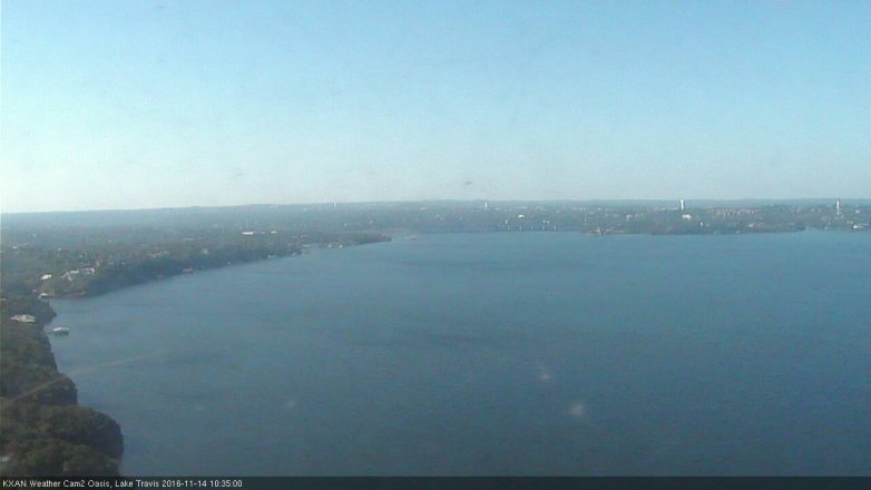 Lake Travis webcam, November 14, 2016 10:05 AM CT