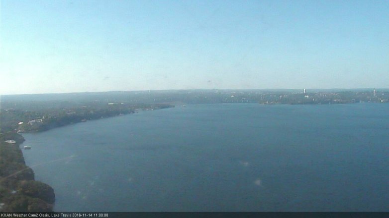 Lake Travis webcam, November 14, 2016 10:15 AM CT