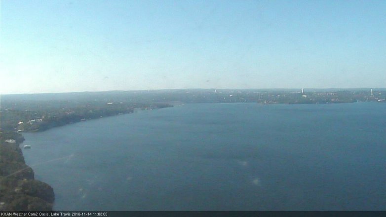 Lake Travis webcam, November 14, 2016 10:35 AM CT
