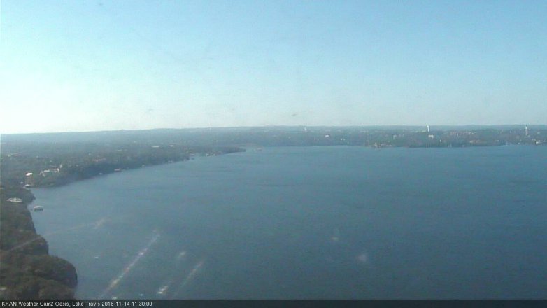 Lake Travis webcam, November 14, 2016 10:55 AM CT