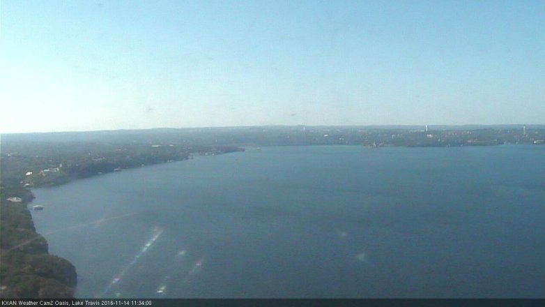 Lake Travis webcam, November 14, 2016 11:00 AM CT