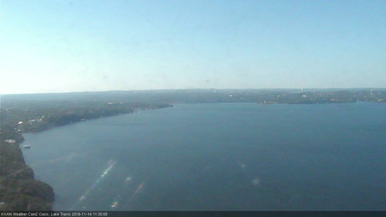 Lake Travis webcam, November 14, 2016 11:05 AM CT