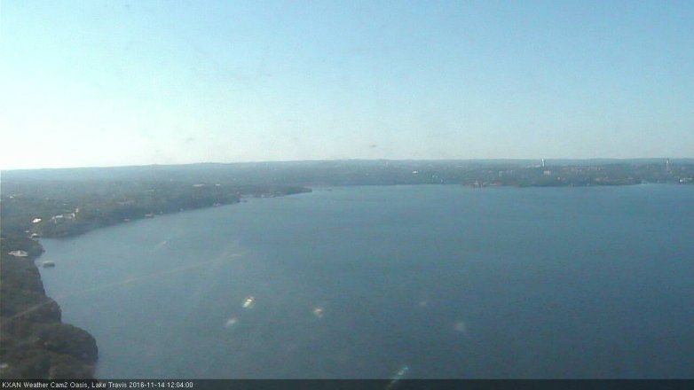Lake Travis webcam, November 14, 2016 11:15 AM CT