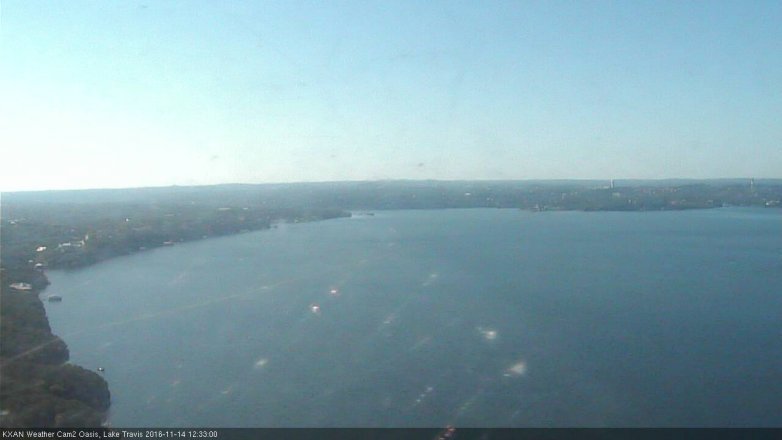 Lake Travis webcam, November 14, 2016 11:40 AM CT