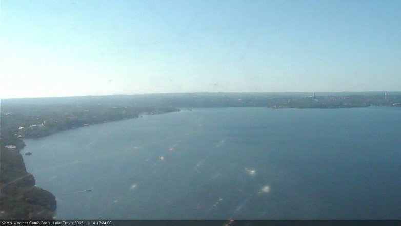 Lake Travis webcam, November 14, 2016 11:45 AM CT