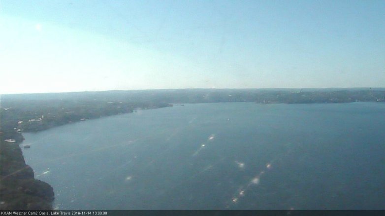 Lake Travis webcam, November 14, 2016 12:20 PM CT