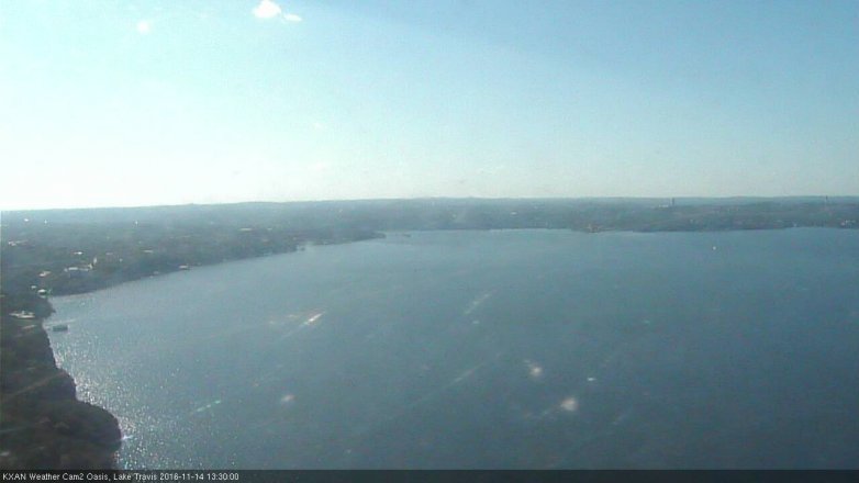 Lake Travis webcam, November 14, 2016 12:45 PM CT