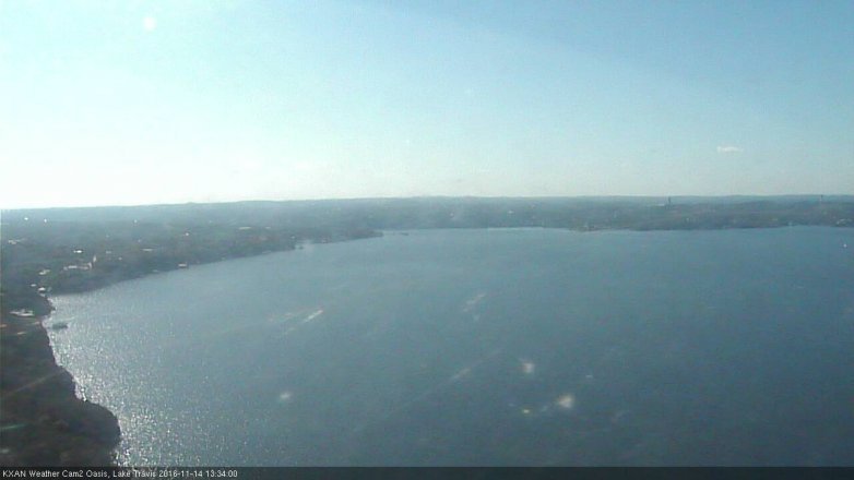 Lake Travis webcam, November 14, 2016 12:50 PM CT