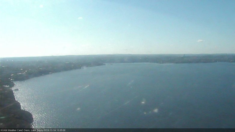 Lake Travis webcam, November 14, 2016 12:55 PM CT
