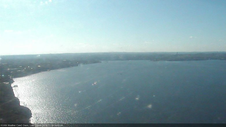 Lake Travis webcam, November 14, 2016 1:15 PM CT