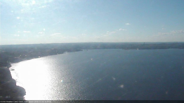 Lake Travis webcam, November 14, 2016 2:00 PM CT
