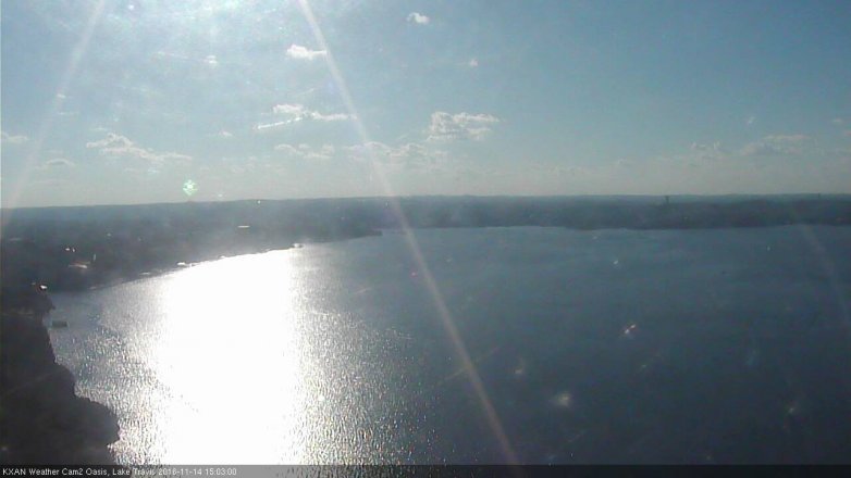 Lake Travis webcam, November 14, 2016 2:20 PM CT