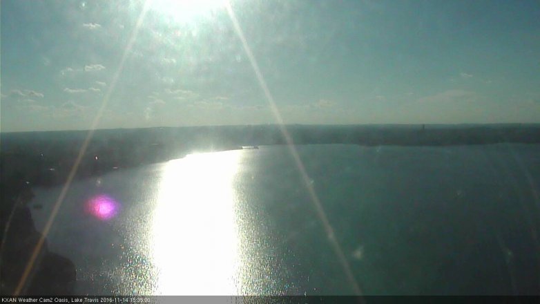Lake Travis webcam, November 14, 2016 2:50 PM CT