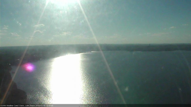 Lake Travis webcam, November 14, 2016 2:55 PM CT