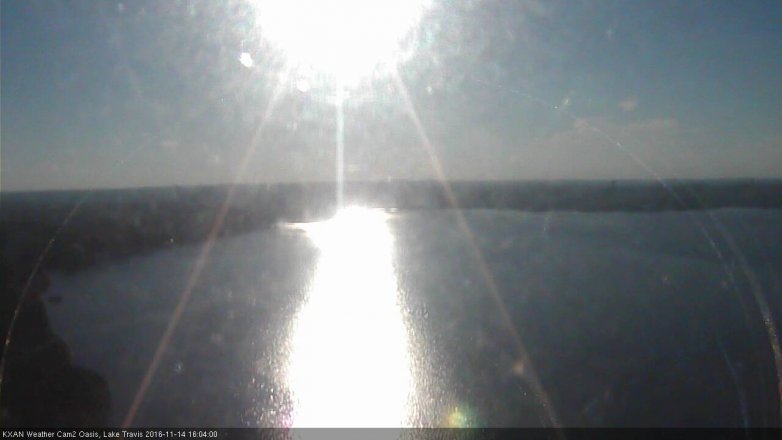 Lake Travis webcam, November 14, 2016 3:20 PM CT