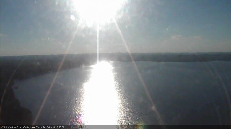 Lake Travis webcam, November 14, 2016 3:30 PM CT