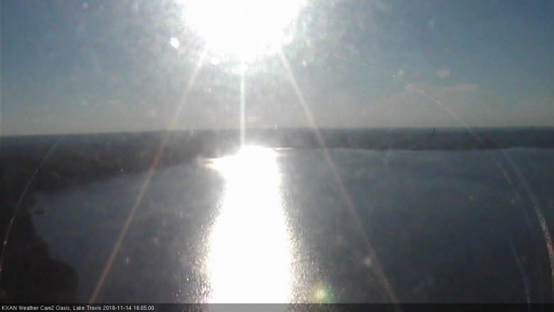Lake Travis webcam, November 14, 2016 3:35 PM CT