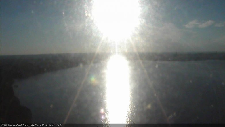 Lake Travis webcam, November 14, 2016 3:40 PM CT