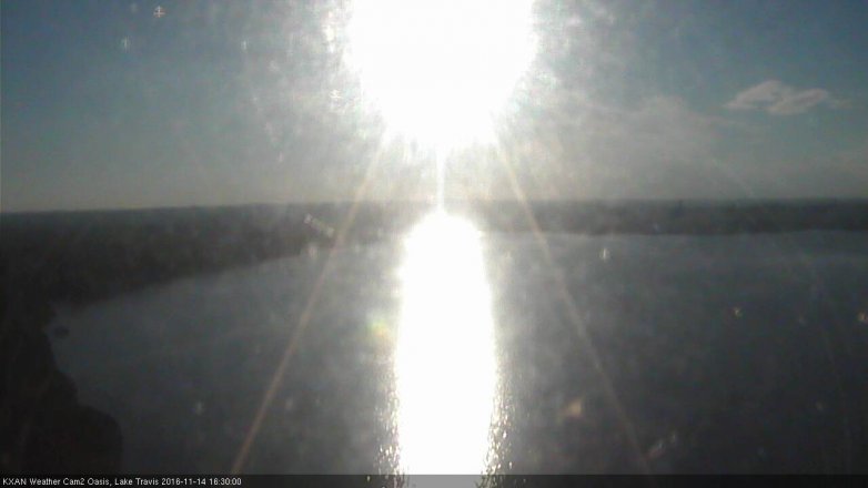 Lake Travis webcam, November 14, 2016 3:45 PM CT