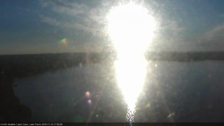 Lake Travis webcam, November 14, 2016 4:10 PM CT