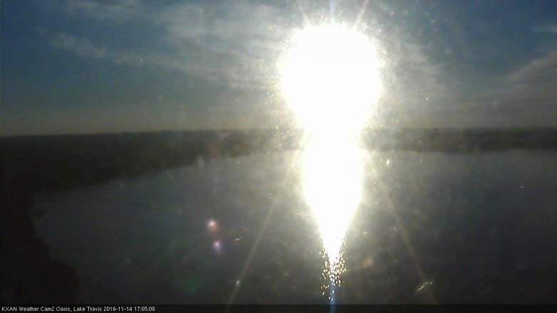 Lake Travis webcam, November 14, 2016 4:15 PM CT