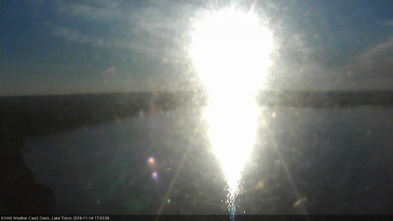 Lake Travis webcam, November 14, 2016 4:25 PM CT