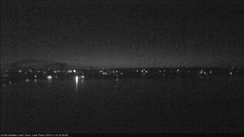 Lake Travis webcam, November 14, 2016 5:50 PM CT