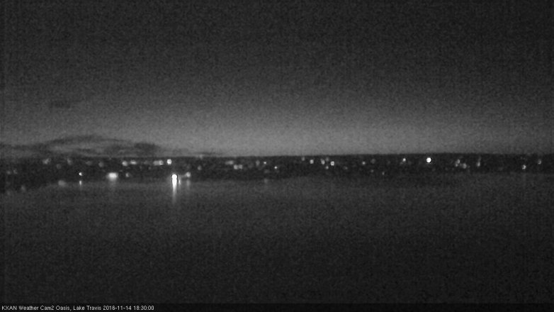 Lake Travis webcam, November 14, 2016 6:00 PM CT