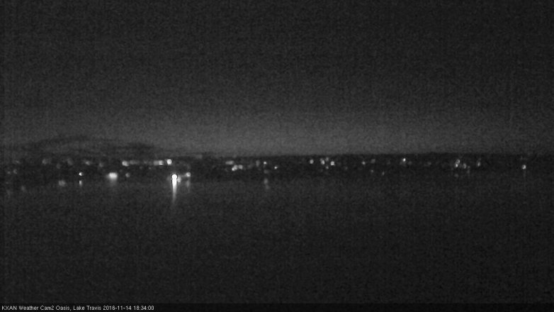 Lake Travis webcam, November 14, 2016 6:05 PM CT