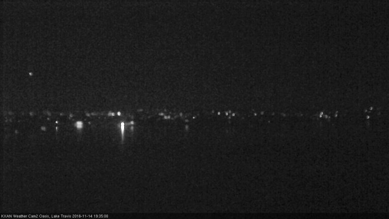 Lake Travis webcam, November 14, 2016 7:00 PM CT