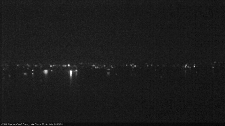 Lake Travis webcam, November 14, 2016 7:30 PM CT
