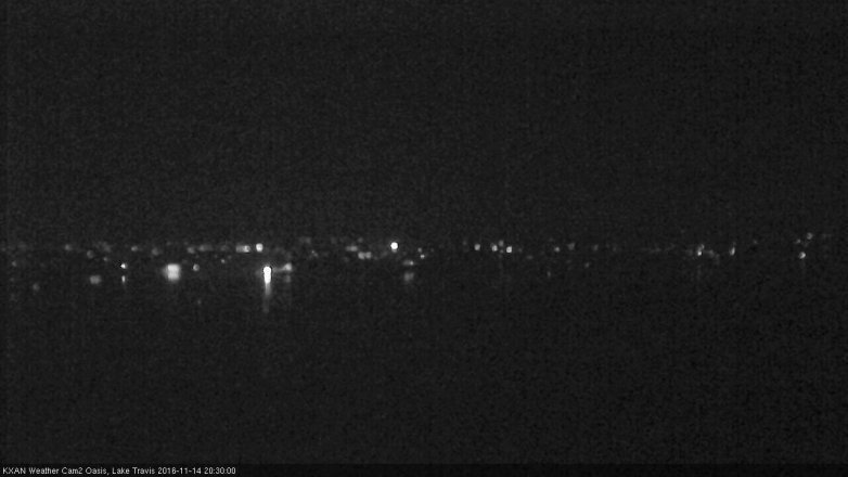 Lake Travis webcam, November 14, 2016 7:40 PM CT