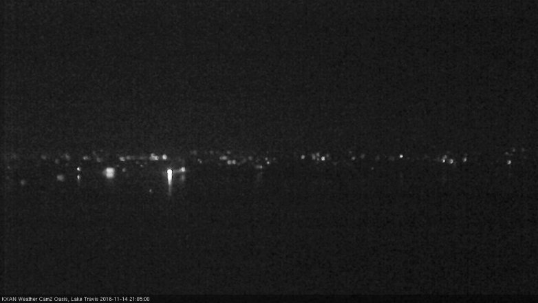 Lake Travis webcam, November 14, 2016 8:35 PM CT