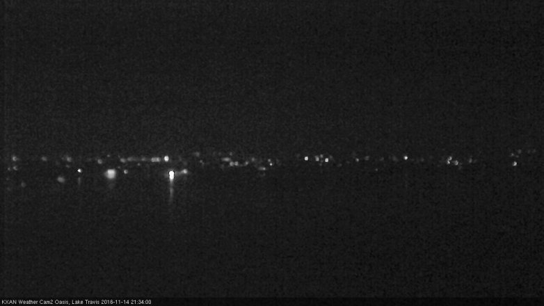 Lake Travis webcam, November 14, 2016 8:45 PM CT
