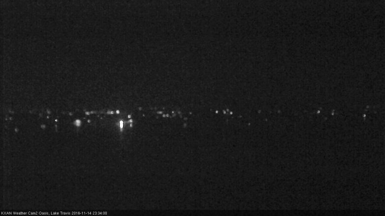 Lake Travis webcam, November 14, 2016 10:40 PM CT