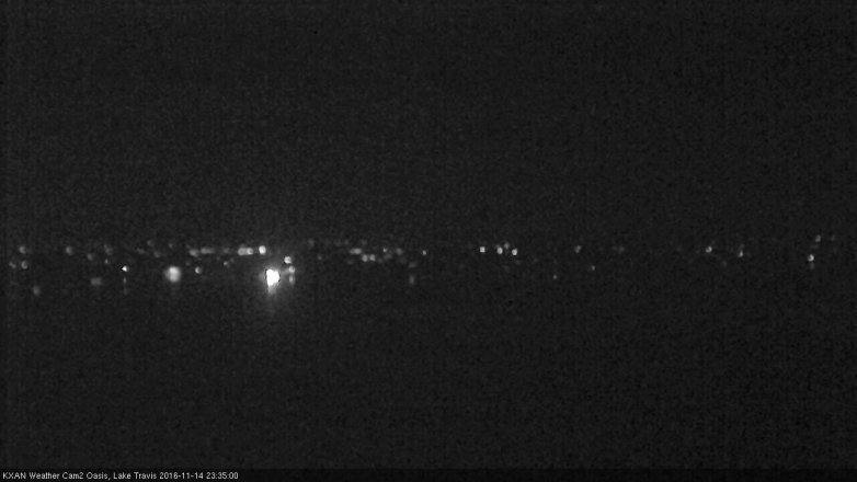 Lake Travis webcam, November 14, 2016 11:00 PM CT