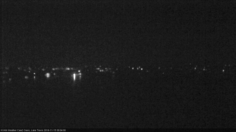 Lake Travis webcam, November 14, 2016 11:20 PM CT