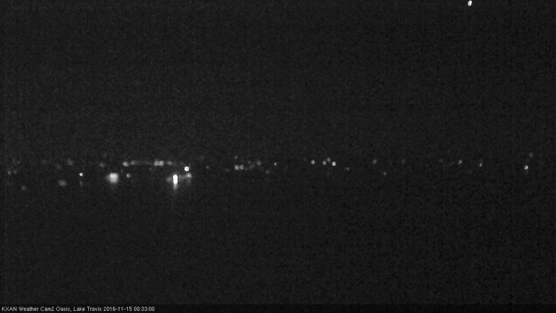Lake Travis webcam, November 14, 2016 11:45 PM CT