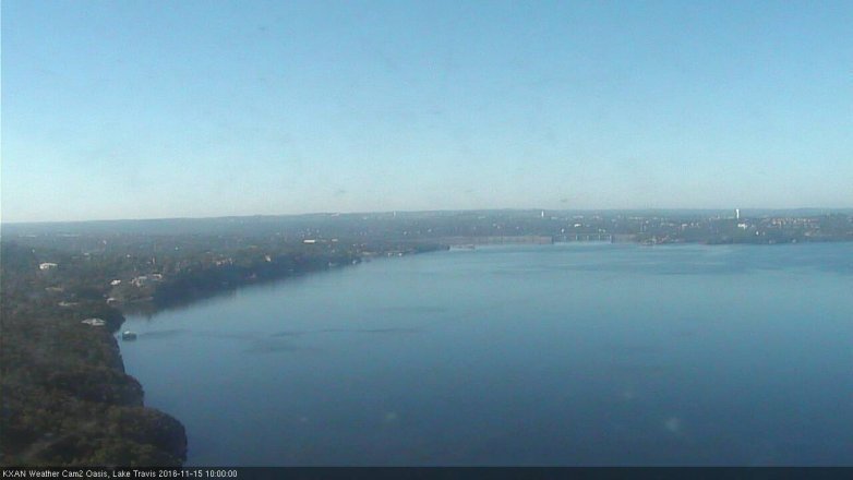 Lake Travis webcam, November 15, 2016 9:10 AM CT