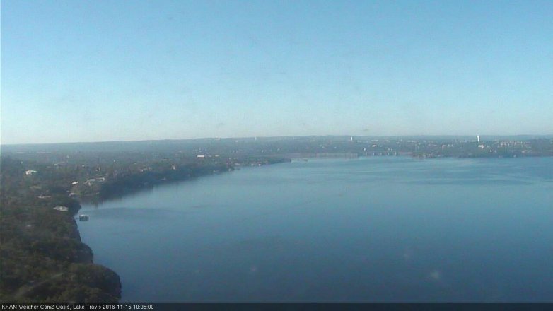 Lake Travis webcam, November 15, 2016 9:15 AM CT