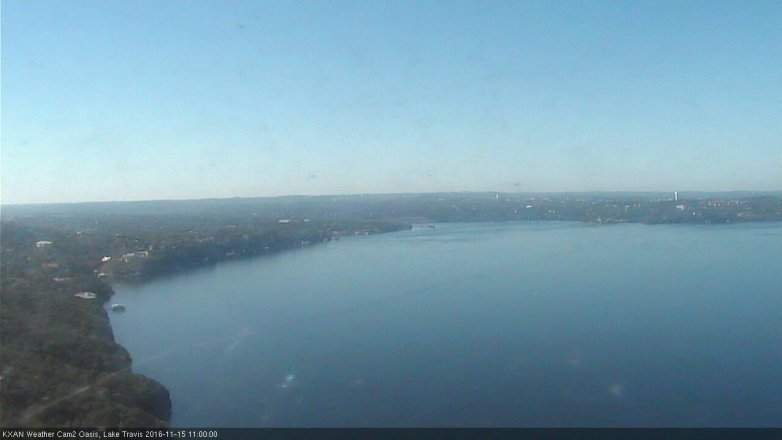 Lake Travis webcam, November 15, 2016 10:10 AM CT