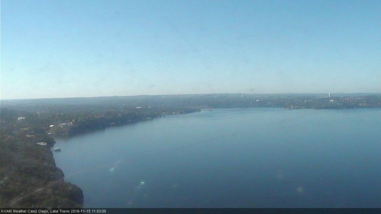 Lake Travis webcam, November 15, 2016 10:15 AM CT