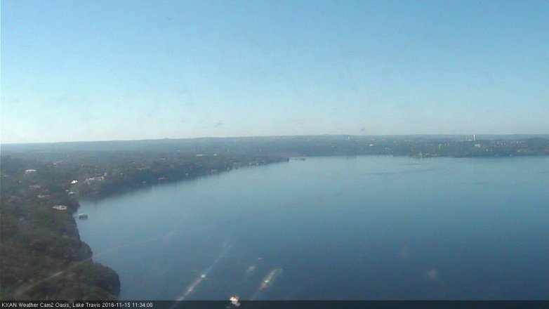 Lake Travis webcam, November 15, 2016 10:50 AM CT