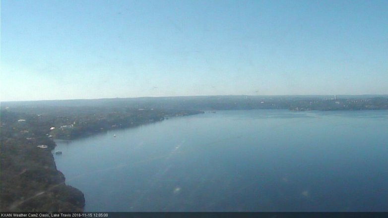 Lake Travis webcam, November 15, 2016 11:15 AM CT